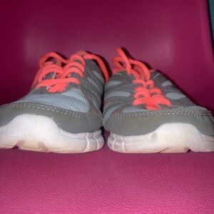Danskin Now Gray and Orange Kids Sneakers